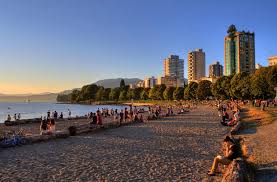 Summer Vancouver Beach Sunset