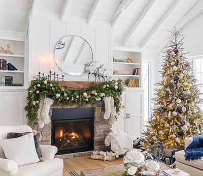 Christmas living room decor